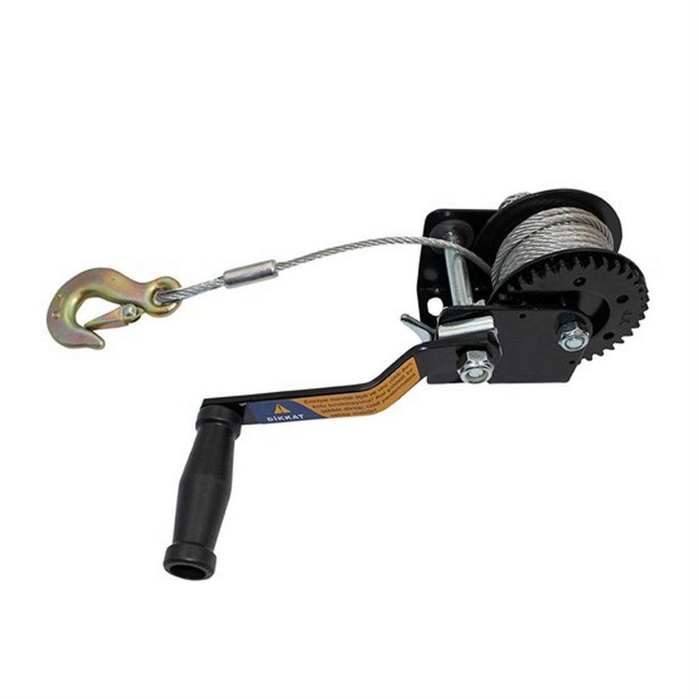 Çelik Halatlı Kollu El Vinci - Irgat Çektirme 1000lb 453kg 10mt